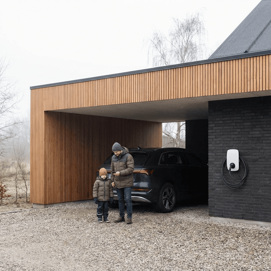 About Emotion - Electric car parked